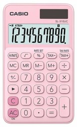 CASIO Kalkulator SL-310UC-PK Zasilanie bateryjno-słoneczne, 4 pamięci Różowy