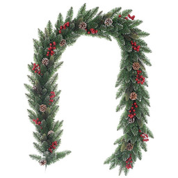 Girlanda świąteczna Levante zielony, 200 cm