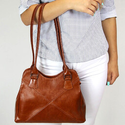 Torebka skórzana damska camel DAN-A T94