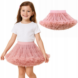 Spódnica tiulowa dla dziewczynki rozkloszowana piękna różowa Tutu