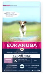 EUKANUBA Karma dla psa Grain Free Puppy Ryby