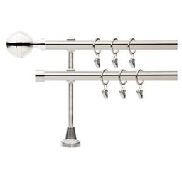 Karnisz podwójny Kalisto 19 mm 160 cm stal