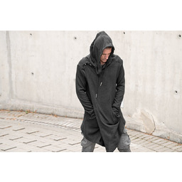 bluza DESIRE - ANGORA ARCTIC czarna, z kapturem