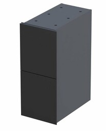 Oristo Louis szafka podumywalkowa wisząca 24x55x39 czarny połysk