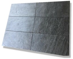 Płytka kwarcytowa Silver Grey naturalna 60x30x1,2 cm