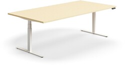 Stół konferencyjny z regulacją wysokości, prostokątny, 2400x1200 mm,