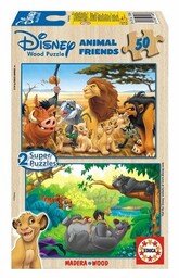 Puzzle drewniane, Tygrys, 2x50 el.