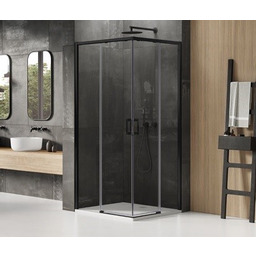 Kabina prysznicowa 100x100 D-0316A/D-0317A Prime Black New Trendy