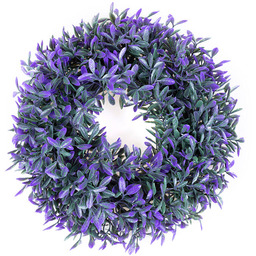 Decodoma Wianek liście zielono-fioletowe 26 cm