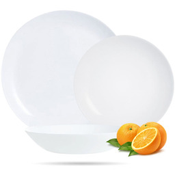 Serwis obiadowy dla 6 os 18 elementów biały