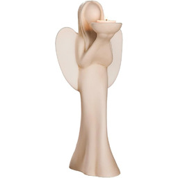 Gilde Ceramiczny anioł Luciane świecznik na podgrzewacze kremowy/biały