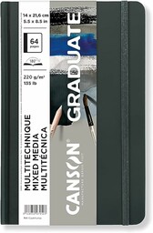 CANSON Graduate Book, Notatnik do rysowania, Dwustronny: granulowany