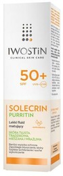 Iwostin Solecrin Purritin SPF50+ Lekki fluid matujący, 40ml