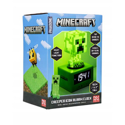 Minecraft Creeper – Cyfrowy Budzik Paladone Z Lampką