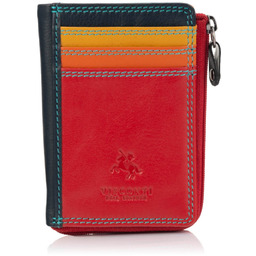 Kolorowy portfel damski na bilon i karty Visconti