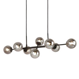 Lampa loft wisząca Erimida PND-2244-8A-BL czarna Italux