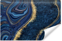 Muralo Fototapeta Niebieski Abstrakcyjny Marmur 300x210cm