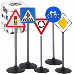 Znaki drogowe zabawkowe Zestaw Duże znaki edukacyjne Duży