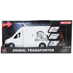 Auto do transportu koni światło i dźwięk