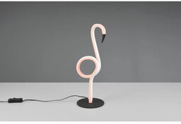 Trio Leuchten Designerska Lampa Stołowa Różowa z LED