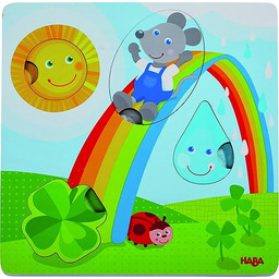 HABA 305345 puzzle czujkowe, gra z drewna