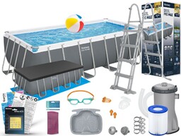 Basen Bestway 488x244x122 Stelażowy Ogrodowy 56670 15w1