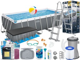 Basen Bestway 488x244x122 Ogrodowy Stelażowy 56670 18w1