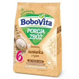 BOBOVITA Porcja zbóż Owsianka bezmleczna z ryżem po