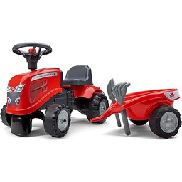 Falk Traktor Massey Ferguson z przyczepą