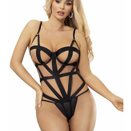 Subblime Body z wycięciami czarne L/XL - elegancki