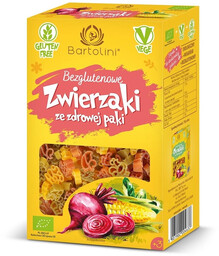 Bartolini Makaron kukurydziany z warzywami dla dzieci zwierzaki