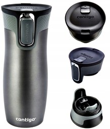 Kubek termiczny Contigo 2.0 Szary Matowy 470ML 5H/12H
