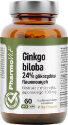 PharmoVit Ginkgo Biloba, miłorząb japoński, 60 kapsułek