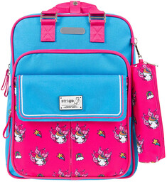 Plecak szkolny STRIGO Cube Basic, czerwono-niebieski