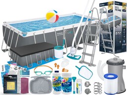 Basen Bestway 488x244x122 Ogrodowy Stelażowy 56670 21w1