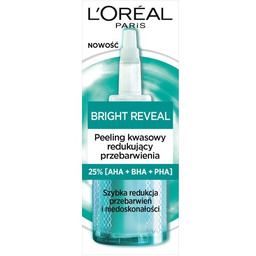 L''Oreal Paris, Bright Reveal, Peeling kwasowy redukujący przebarwienia,
