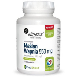 Aliness Maślan wapnia 550 mg, 100 tabl.