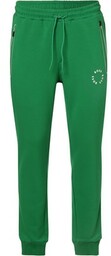 BOSS Green Spodnie dresowe Mężczyźni Bawełna zielony jednolity