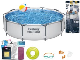 Basen Bestway 305x76 Ogrodowy Stelażowy 56406 9w1