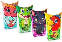 Marioinex Mini Waffle Pocket Pets 4-pak krokodyl, papuga,