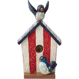 Enesco Patriotyczny dekoracyjny domek dla ptaków