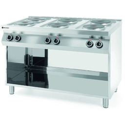 Kuchnia elektryczna 6-płytowa 400V Kitchen Line 15600W, 1200x700x900