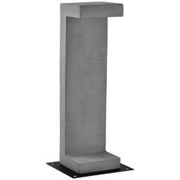 Viokef Lampa ogrodowa stojąca Gary, aluminiowy / szary