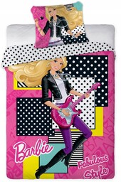 Pościel Barbie Z Gitarą Rock And Roll 160x200