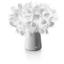 Lampa Stołowe Slamp, Clizia, ściemnialny, biały, salon, tworzywo