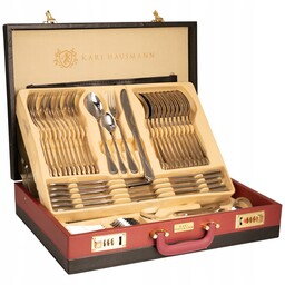 Zestaw Sztućce 72 El Komplet Walizka NA12 Osób