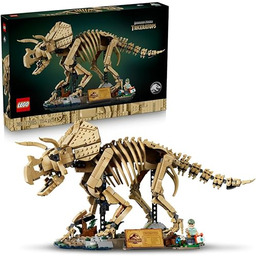 LEGO Jurassic World Szkielety dinozaurów: triceratops, kolekcjonerski zestaw