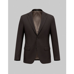 marynarka do zestawu gualdo 02 brązowa slim fit
