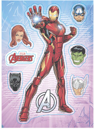 Dekoracje na tort Avengers - 14,8 x 21