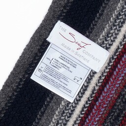 Bordowy szal wełniany SW-033